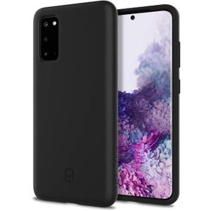 PATCHWORKS ITG Designed for Samsung Galaxy S20 5G Case 6.2 inch (2020) Ultra Slim Fit Thin Shockproof Hard Back Non Slip Stylish Matte Protective Phone Case [Military Grade Drop Test] - Black