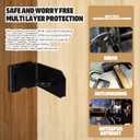 4 Inch Door Hasp Latch 90 Degree, Stainless Steel Safety Right Angle Padlock Hasp Lock Latch for Push/Sliding/Shed/Fence/Barn Door, Matte Black Finish 4 Pack