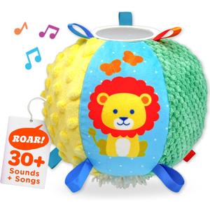 Move2Play, Hilariously Interactive Toy with Music & Sound Effects | Birthday Gift for Boy & Girl | Ball for Toddler & Baby | Indoor/Outdoor | Age 6, 9, 12+ Month | 1, 2, 3+ Year Old
