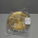 Baderke 1 Set 11.8" Chilled Serving Tray for Parties with Compartments Ice Chilled Party Platter Charcuterie Serving Board Cold Dish Dip for Fruit Seafood Vegetable Shrimp Cocktail (Gold)