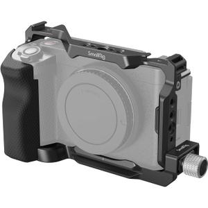 SmallRig ZV-E1 Cage Kit with Silicone Grip and Cable Clamp for HDMI, Full Camera Cage Kit for Sony ZV-E1, Built-in Quick Release Plate for Arca-Type, Cold Shoe Mounts