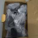 DELITON Adhesive Hooks - 4 Pack Towel/Coat Hooks Wall Hook Stick on Bathroom or Kitchen (Matte Black, Stainless Steel)