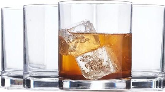 US Acrylic Classic Clear Plastic Reusable Drinking Glasses (Set of 4) 12oz  BPA-Free Tumblers, Made in USA | Top-Rack Dishwasher Safe US Acrylic Classic Clear Plastic Reusable Drinking Glasses (Set of 4) 12oz  BPA-Free Tumblers, Made in USA | Top-Rack Dishwasher Safe