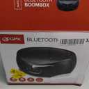 GPX Portable Bluetooth FM Radio Boombox and CD Player, Black (BCB119B)