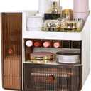 Makeup Organizer Box with Drawers – Large Vanity Storage for Skincare, Perfume, Brushes – Skincare Caddy-Cosmetiqueras Para Maquillaje