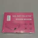 BQAN Nail Dust Collector Portable for Home & Salon  4200RPM Vacuum with Reusable Filter, for Acrylic Drilling Dust Beginner Friendly Small Manicure Tool (White)