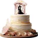 2 x Wedding Cake Topper Mr and Mrs Cake Topper Bride and Groom Topper Wedding Cake Decorations (Pink01)