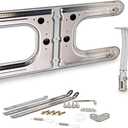 19.5IN H-Type Stainless Steel Burner, Replacement for Char-Broil, Thermos, Arkla, Sunbeam, Charmglow, Kenmore and Fiesta Gas Grills