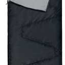 REDCAMP Ultra Lightweight Sleeping Bag for Backpacking, Hiking, Comfort for Adults Warm Weather, with Compression Sack (Black/Envelope)