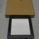 Americanflat 6x6 Picture Frame with Shatter-Resistant Glass - Signature Collection - Gallery Style Frames Made of Engineered Wood - Square Frame for Tabletop and Wall Display - Black