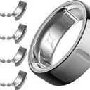 YWXTW [Invisible Grips for Oura Ring Size Adjuster, Waterproof Adhesive Guard Compatible with Samsung/Ultrahuman Ring, Thinner Sizers for Smart Ring, 8 Pack (Small, Silver)