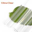 Frameless Shower Door Seal Strip 4 Pack x 39 Inch H for 3/8" Thick Glass Shower Door Side Seal Strip Bottom Seal Door Sweep Ultra Clear Polycarbonate, Stop Shower Leaks Create A Water Barrier