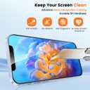 Unbreak 9H Glass for iPhone 12 pro MAX Screen Protector [Auto-Dust Removal, Bubble Free] 1:1 Full-Coverage Tempered Glass Ultra HD Clear, Case Friendly, 2-Pack