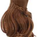 Jakoo BJD Doll Wig High Temperature Filament Pure Fringe Hair Wig Doll Cut DIY for 2124cm Head Circumference Light Brown