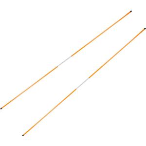 2 Pieces Golf Alignment Stick Putting Training Equipment Aiming Direction Indicator Golf Alignment Rod for Home Gym Practice (Orange)