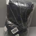 20x20 Throw Pillow Covers Set of 2, Decorative Faux Fur Covers for Bed, Couch Soft Fluffy Pillow Cover with Velvet Back for Living Room, Neutral Home Dcor Accent for Sofa - Black