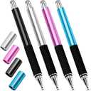 Capacitive Stylus Pen (Pack of 1, 2 in 1 Precision Series), Fibre Tips Universal Touch Screens Stylist, Fine Point Disc Touchscreen Pencil Compatible for iPhone/iPad/Android/Tablet