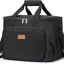 Lifewit Large Lunch Bag Insulated Lunch Box Soft Cooler Cooling Tote for Adult Men Women, Burgundy 40-Can (24L), 13.7"×11"×11"