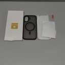 Miracase Magnetic for iPhone 16 Case [with 2X Screen Protectors] [Compatible with MagSafe] Slim Thin Phone Case Military-Grade Protected for iPhone 16 Cover Bumper, Black