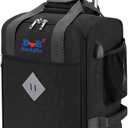 For Spirit Airlines 18x14x8 Inches Personal Item Under Seat Rolling Duffle Bag Luggage Suitable For Major Airlines Including AA and Frontier (Black)