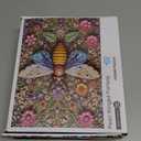 Floral Bee Jigsaw Puzzles 1000 Pieces, Ultra-Difficult Animal Plant Jigsaw Puzzles for Adults 1000 Pieces, Impossible Flower Bee Art Puzzle for Expert Puzzle Lovers, Unique Gift Wall Decor (Pearl Winged Fantasy)