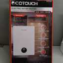 Tankless Water Heater Electric, ECOTOUCH 14kW 240V on Demand Electric Water Heater Instant Hot Water Heaters Under Sink Point of Use with Self-Modulating ECO140S White ETL Certificated