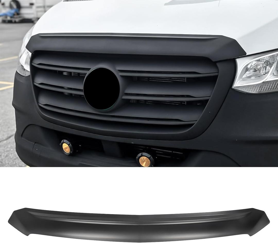 Hood Bug Deflector for Mercedes Benz Sprinter 1500 2500 3500 W907 2019-2025 Matte Black Hood Deflector Guard ABS Bug Shield