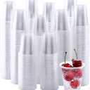 Turbo Bee 5oz Disposable Plastic Cups 500 Pack - Small Drinking & Sample Cups, Bulk Multi-Use Tumblers for Beverages, Mini Desserts, Home, School, Parties, or Commercial Use