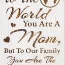 Wooden Box Sign Home Rustic Farmhouse Engrave Wood Block Plaque Office Desk Decor Sign for Shelf 5.9 x 9.0 Inches