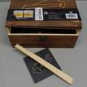 The Memory Company Licensed NFL Wood Boxed Drinkware Gift Set - Includes 2 Premium Rock Glasses, Cooling Cubes, Tongs, and Coasters, Arizona Cardinals