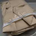 MIULEE Blackout Curtains for Bedroom Living Room Thermal Insulated Room Darkening Grommet Top Solid Light Blocking Drapery Set of 2 Window Panels 52 x 102 Inches Beige