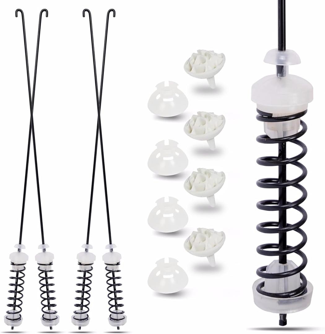 W10780045 NTW4516FW3 NTW4516FW2 WTW4816FW2 Washer Suspension Rod Kit Replacement for Amana Kenmore Roper Whirlpool Dryer Parts, Fits WTW4800BQ1 NTW4605EW0 NTW4516FW1 RTW4516FW2 Washer Suspension Kit
