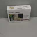 Flickering Flameless Candles with Remote and Timer, Realistic LED Candles, Battery Operated Candles for Christmas Home Wedding Birthday Decoration, Real Wax Set of 3(Ivory White)