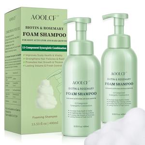 Biotin & Rosemary Shampoo for Hair Growth, Hair Loss Shampoo for Men and Women, 12-Component Synergistic Blend for Visibly Thicker Hair - 13.53 fl oz (Pack of 2)