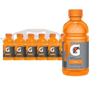 Gatorade Thirst Quencher, Orange, 12 fl oz Bottles, (12 Pack) (EXP 01/28/27)