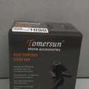 Tomersun Wood Stove Fan Heat Powered Stove Fan Heater Fireplace Fan for Pellet/Wood Burner/Fireplace, with Thermometer (Large)