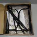 Outdoor Trash Bag Holder Metal Garden Trash Bag Holder for Yard Waste Stand Holds 30-45 Gallons Leaf Bag Holder with 4 Clips for Leaves Camping Lawn Party Weeding Yard Gardening1pcs+4clips