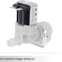 MECCANIXITY Water Inlet Valve Ice Maker Water Inlet Solenoid Valve for General Refrigerators 80mm Creamy White