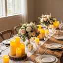 Funtery 24 Pcs Waterproof LED Candles with 4 Remote and Timers, Outdoor Flickering Flameless Candles Realistic Battery Operated Pillar Candles for Wedding Halloween Christmas Home Decorations, 4 Sizes