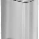 PayLessHere 13 Gallon (50L) in Home Recycling Bin Kitchen Stainless Steel Recycling Bin with Lid Removable Inner Bucket Foot Pedal Soft Close for Office Home Kitchen Garbage Can Trash Bin