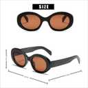 Retro Oval Sunglasses for Women Men - Vintage Y2K Trendy Designer Sunglasses