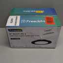 FREELICHT 12 Pack Retrofit LED Recessed Lighting 6 Inch, Selectable 2700K/3000K/4000K/5000K/6000K, Dimmable Flat LED Can Lights, 10W=110W, 1000LM, IC & Damp Rated, ETL & FCC, Black