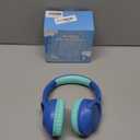 Kids Bluetooth Headphones, 85H Playtime Wireless Headphones for Kids, Colorful LED Lights, 85/94dB Safe Volume Limit, Bluetooth 5.4 Built-in Mic Toddler Headset for Tablet/Airplane/Travel (Blue)