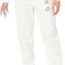 Amazon Essentials Womens Relaxed High Waist Joggers (XX-Large, Eggshell White)