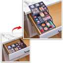 Ontel Smart Drawer Organizer, Multi-Level Jewelry and Cosmetics Storage, Black, 2.65 in