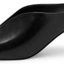 Womens Kitten Heels Square Closed Toe Stiletto Mule Heels Slip on Sandals Comfort Dress Party Pumps (8)