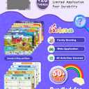 Baobrava Search and Find Book and Handwriting Practice Books Set, More Than 50+ Preschool Learning Activities for Toddler and Kids 3-8, Travel Games for Road Trip Car Airplane