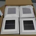 Brightever 4x4 3.5x3.5 Solar Post Cap Lights, 12-Pack Outdoor Solar Powered Fence Post Lights Fit Vinyl/Wood Posts, 2 Modes(Warm/Cool Light), Solar Waterproof Deck Post Lights for Garden, Patio, White