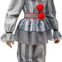 Spooktacular Creations Boy Scary Clown Costume, Scary Halloween Costume Kids, Killer Clown Outfit for Boys, M