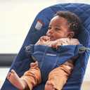 BabyBjrn Bouncer Bliss, Midnight Blue, Woven, Classic Quilt | 2-in-1 AdjustableBaby Bouncer Seat and Toddler Chair, Newborn to Toddler (8-29 lbs), 4 Positions, Lightweight & Portable